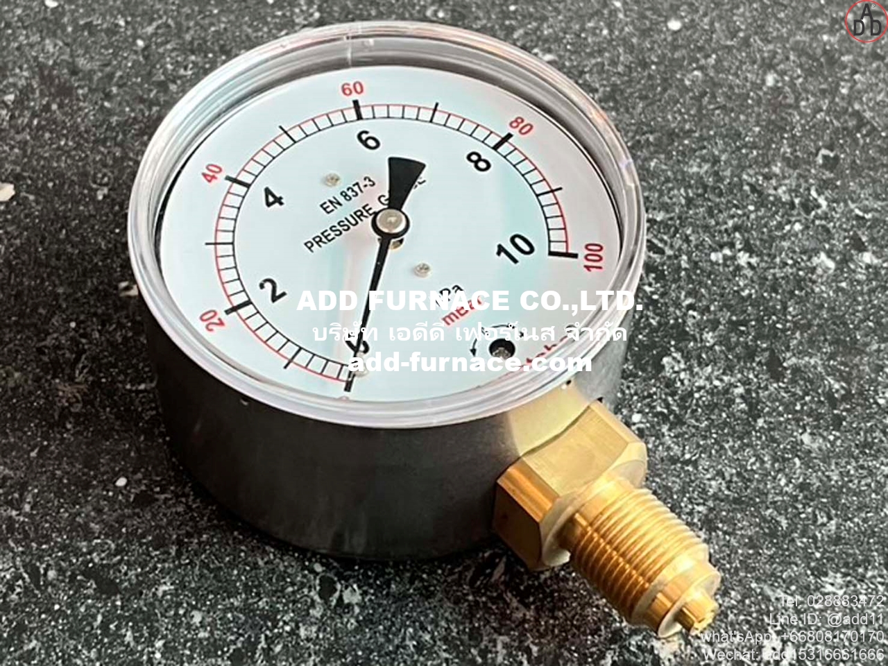 Yamataha Pressure Gauge 0-10kPa(0-100mBar) 3/8G (4)